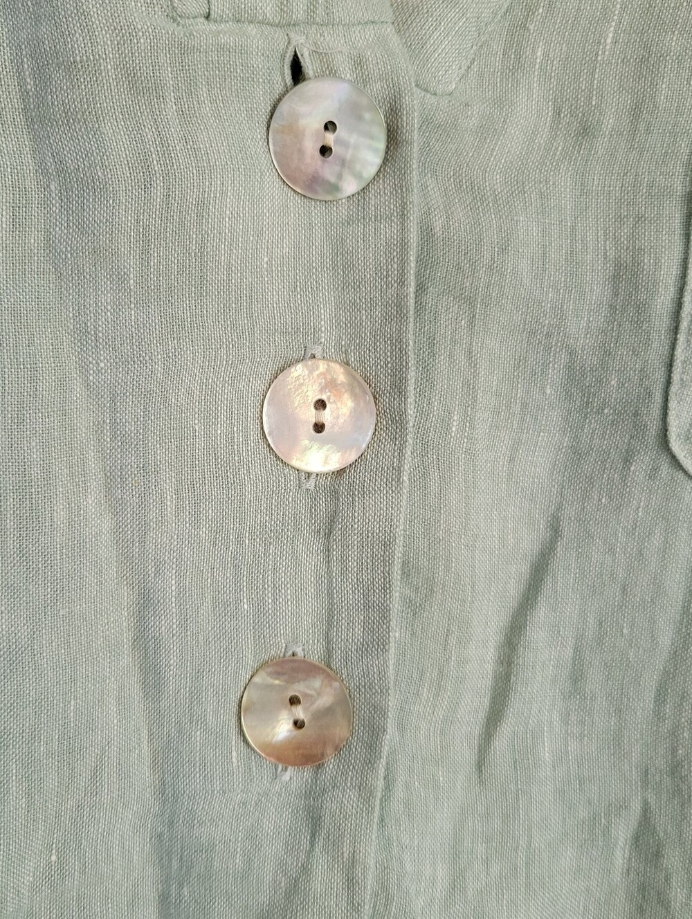 Pure Jill Linen Popover Tunic Top Women Size M Relaxed Coastal Resortwear Boho - Picture 7 of 10